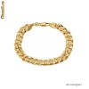 Bratara din aur filat 14K, superb model barbatesc cu zale