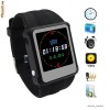 Ceas Mp4 Player Negru Ideal Pentru Copiat Examene Reportofon Ebook + Incarcator + Casti + Cablu usb