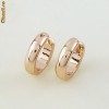Simple Vogue 18K Yellow Gold Filled Women's Earrings - Cercei placati cu aur galben 18k