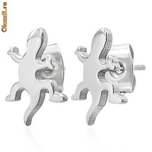 Cercei din inox 6 mm - soparla - cod 115 foto