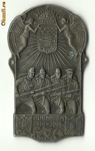 PLACHETA-INMEMORIAM 1914-1918.