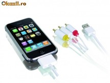 Cablu Audio/Video cu USB iPhone/iPod - Macally AVCABLE II foto