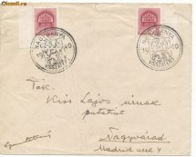RFL 1940 plic iredentist maghiar stampila Baia Mare foto
