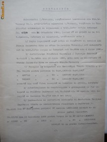 Adeverinta de primire a unor acte , legalizata ,1920 foto