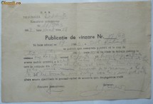 2 publicatii de vanzare ale executorului judecatoresc , 1963 foto