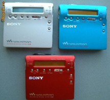 MINIDISC SONY MZ-R900 (ROSU) MINIDISC RECORDER SONY MZ-R909(ALBASTRU) foto
