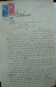 2 notificari , Bucuresti , 1930 foto