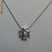 OFERTA !! PANDATIV SI LANT DIN AUR 18 KT CU DIAMANTE !! foto