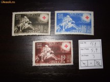 Romania Lp 151 , Crucea Rosie 1943 , MH/* foto
