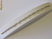 Bratara din aur, 4,03g, cu pietre naturale topaz si diamant