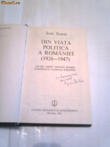 Ioan Scurtu - Din viata politica a Romaniei   ( 1926 - 1947 )