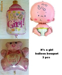 Buchet baloane botez  Fetita sau Baietel foto