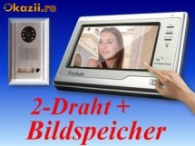 Interfon video cu memorie si touchscreen. ANYKAM.Tehnologie de conectare 2 fire. Tip: 593+ 692-SD-T foto