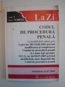 CODUL DE PROCEDURA PENALA foto