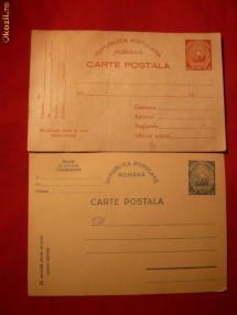 2 Carti Postale RPR cca 1949