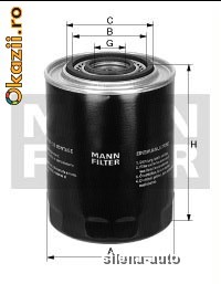 Filtru ulei MANN-FILTER - WP 1045 pentru MITSUBISHI foto