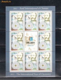 ROMANIA 2011- ANUL INTERNATIONAL AL CHIMIEI - MINICOALA - LP 1917 foto