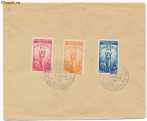 RFL Romania 1948 seria 3 timbre Constitutia cu stampila FDC pe plic foto