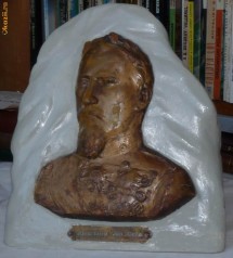 Alexandru Ioan Cuza , Basorelief din ipsos , lucrare de secol 19