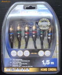 CABLU HQ 3 RCA CU 3 RCA GOLD NOU foto