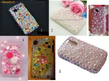 UNICAT carcasa de protectie carcase/husa/capac bling pentru telefon,cu cristale/strasuri/pietricele gen Swarovski.La comanda.Cadou ideal pt.Craciun