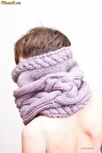 Guler Fular Roll neck- knit collar imblanit, UNISEX foto
