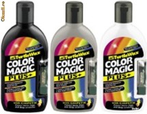 TURTLE WAX COLOR MAGIC POLISH CULOARE CU STICK - OFERTA PENTRU NEGRU, GRI SI ALB