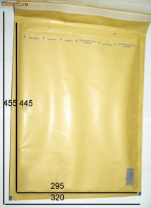 50 Plicuri cu bule antisoc  nr 9  format  I/19 braun foto