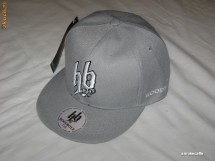 Sapca gri HoodBoyz Logo 7 1/2 gen New Era Hip Hop foto
