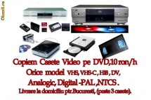 Copiez Casete Video pe DVD