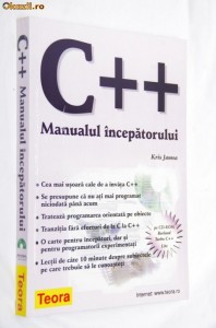 carte C++ Manualul incepatorului editura Teora