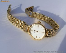 Ceas dama BAUME-MERCIER original, aur 14K 33.1g, model elegant, stare perfecta!!! foto
