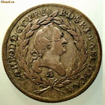 E.208 GERMANIA BAVARIA KARL THEODOR 20 KREUZER 1779 A ARGINT