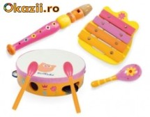Set muzical cu desene florale foto