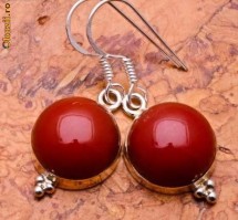 Cercei argint .925 si Red Jasper foto