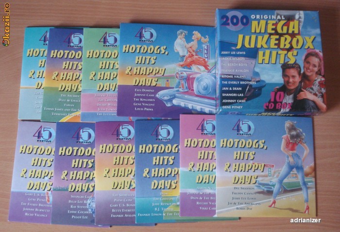 200 Mega Jukebox Hits (10 CD) foto mare