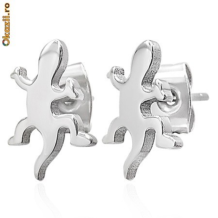 Cercei din inox 6 mm - soparla - cod 115 foto mare