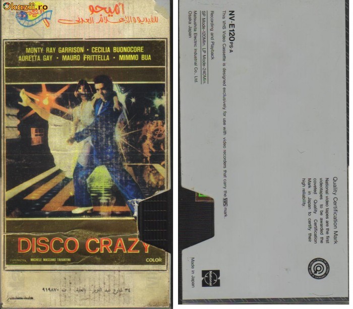 DISCO CRAZY - ANII 60-70 -Videoclipuri CASETA VHS foto mare