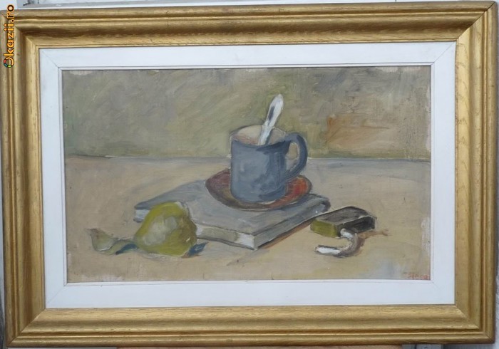 Natura moarta,u/p,Lola Nica Colbert,pictor evreu consacrat foto mare