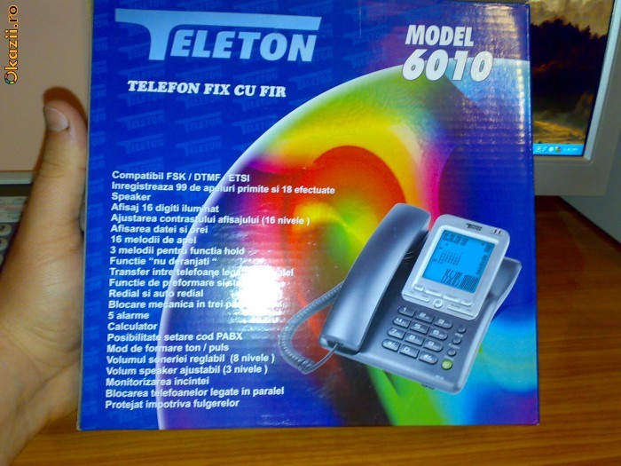 telefon fix cu recunoastere de numar ocazie NOU foto mare