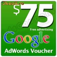 75$ Cupon google  Adwords foto mare