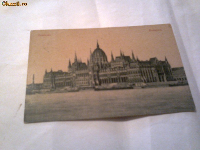 Carte Postala - Budapest ~ Orszaghaz ~   Circulata 17 apr.1910 foto mare