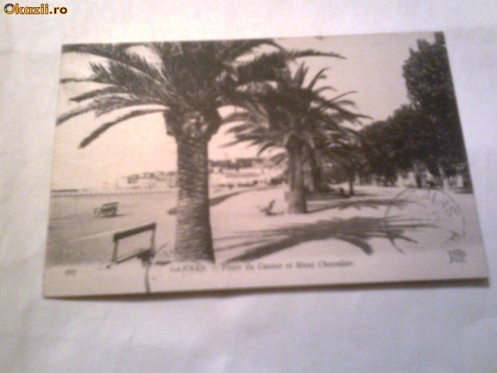 C.P.CANNES - Place du Casino et Mont Chevalier   circulata foto mare