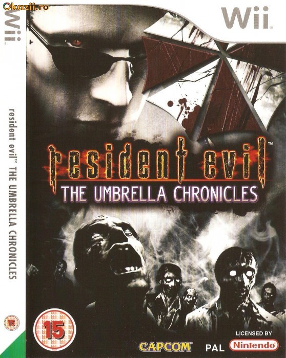 JOC WII RESIDENT EVIL THE UMBRELLA CHRONICLES ORIGINAL PAL (Transport gratuit la plata in avans) foto mare