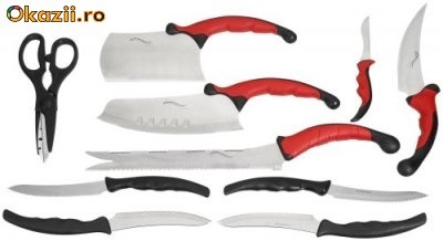 Contour PRO set 10 cutite otel inoxidabil Bonus banda magnetica. foto mare