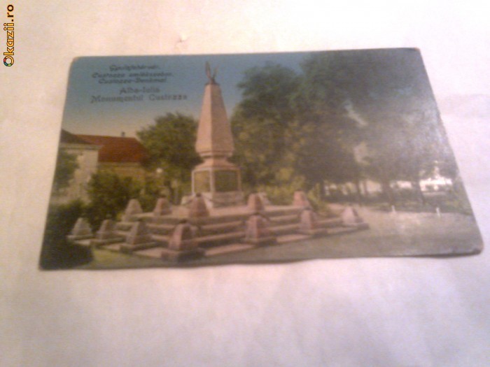 C.P.Alba-Iulia   Monumentul Custozza    Necirculata. foto mare