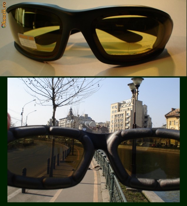 Ochelari soare heliomati fotocromatici lentila heliomata fotocromatica heliomatica 100%UV UV400 motociclist photochromic noapte foto mare Ochelari soare heliomati fotocromatici lentila heliomata fotocromatica heliomatica 100%UV UV400 motociclist photochromic noapte foto mare