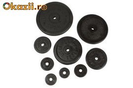 Set gantere 25 kg reglabile cauciucate foto mare
