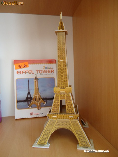 joc puzzle 3D TURNUL EIFFEL PARIS foto mare