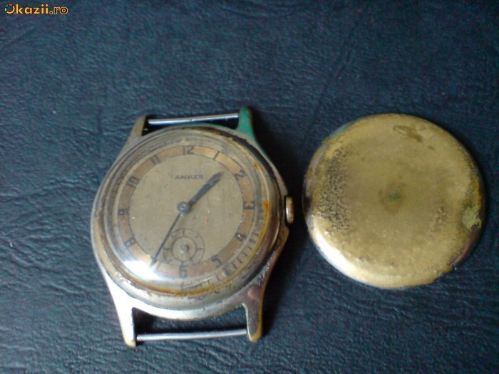 Stowa anii 1930, mecanism montat pe ceas militar foto mare